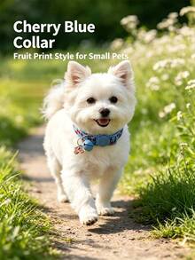 Fruit-Pattern Pet Collar, Adjustable Pet Collar, A Special Collar For Cats And Dogs When Going Out, Pet-Friendly, Essential For Outdoor Pet Control, Suitable For Pets Of Different Sizes, The First Choice For Families With Pets - Yellow - View 5