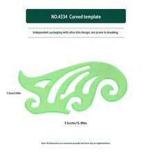 Durable K-Resin Round & Oval Drawing Design Ruler, Furniture & Architect Drafting Template Ruler - one-size - View 13