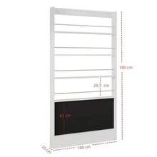 Desk + Bookshelf Set, Kids' Furniture, Office Furniture, 2-Piece Desk-Bookshelf Set, White Set - White - View 5