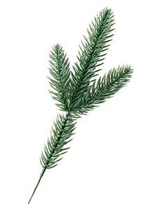 50 Buah Ranting Pinus Buatan 10,6 Inci, Ranting Cemara Hijau untuk Karangan Bunga Natal, Pengisi Vas, Dekorasi DIY - Hijau - View 4