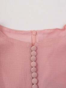 Women Short Dresses - Baby Pink - View 8