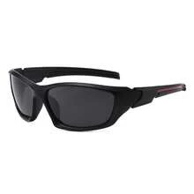 1 Pair Sporty Casual Glasses, All Season, Wrap-Around Full Frame, Colorful Coated Lenses, Multiple Colors Available, Men's Daily Outfit Decorative Accessory - Multicolor - View 9