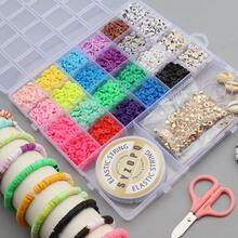 1200pcs/4000pcs Soft Clay Beads DIY Set, Handmade DIY Bracelet, Necklace, Soft Clay Loose Beads Jewelry Accessories Friendship Bracelet Set - Christmas Clay Beads For Making Jewelry, Necklace, Bracelet - Multicolor - View 6