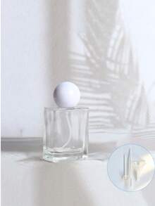 50ml Simple Square Transparent Empty Glass Spray Perfume Bottle, Black And White Round Lid, Leak Proof Reusable Spray Bottle, Suitable For Dating/Business Trip/Outdoor Party, Bag Can Be Put - Multicolor - View 9