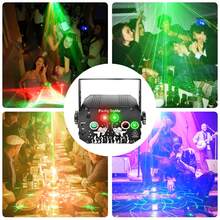 DJ Disco Party Light 3-In-1 Effect - Aurora + Pattern + RGB Voice Control Flashing Projection Light, Suitable For Indoor Birthday Party, Karaoke Club, KTV, Camping, Home Gathering And Atmosphere Decoration Lighting - USB Charging Model - View 6