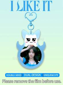 Baby-Monster Keychain, I Like It Keychain, MONSTIEZ Merch Goods, AHYEON, RORA, RUKA, CHIQUITA, ASA, PHARITA, Double-Sided Laminated Cartoon Keychain, Bag Pendant, Car Pendant, Birthday Gift, Party Favor - A - View 2