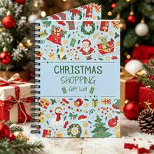 Christmas Planning & Shopping List Notebook (Santa Claus Cover Edition) - Holiday Gift & Shopping Record Manual, Includes Holiday Planning Pages, Family To-Do List And Colleague Collaboration Pages (English Version) - Compact And Portable, Easy To Use - One Size Fits All - View 3