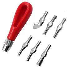  Wood Carving Tools 12pcs Wood Chisel Set With Gouges, Full Size Carving Chisels For Sculpture And Relief Carving, Ergonomic Handles, Canvas Tool Roll, Beginner Tutorials Included - One Size - View 3