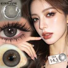 Eyeshare 1 對自然色隱形眼鏡,打造美麗瞳孔,眼妝化妝用灰色隱形眼鏡 - 灰色 - 查看 3