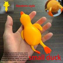 1pc New Colorful Large Glass Duck Squeeze Toy, Marble Pattern Animal Inspired Stress Relief Toy, Creative Venting Gadget, Suitable For Office Relaxation, Soft Squishy Toy, Crisp Sensation - Multicolor - View 9