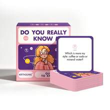 Do You Really Know Me? Conversation Question Card Game, 50 Interactive Question Deck, Wonderful Gift For Christmas, Game Party, Fun Social Entertainment For Adult Friends Gathering & Holiday Night Activities - Multicolor - View 1
