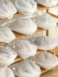 Portable Shoe Bag, Dust-Proof Shoe Cover, Non-Woven Fabric Dust-Proof Drawstring Storage Bag, Anti-Yellowing Dry Bag Travel Storage Bag - View 4