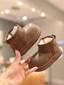 Casual Fashion Baby Autumn Winter Walking Boots - Brown - View 2