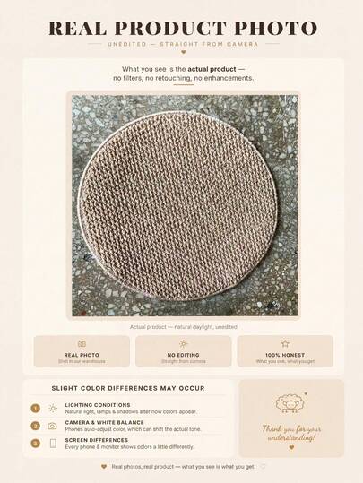 1pc, Washable Non-Slip Beige Pineapple Circle Decorative Rug, Faux Sisal Woven, 3D Textured Rich Feel, Non-Slip Wear-Resistant Machine Washable, Stain-Resistant Waterproof Dust-Repellent Surface, Easy To Clean, Minimalist Wabi-Sabi Style, Especially Suitable For Pet-Owning Homes, Applicable For Indoor And Outdoor, Living Room, Bedroom, Entryway, Dining Room, Kitchen, Balcony And Other Living Scenes, All-Season Style, Carpet, Rug, Carpet Living Room, Kitchen Mat, Carpet For Bedroom, Bathroom Mat, Rug Bedroom, Room Decor, Rugs For Living Room, Kitchen Rug,