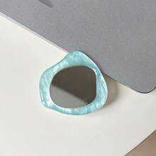 1pc Solid Color Phone Airbag Holder Shell Pattern Mirror Phone Stand Minimalist Makeup Mirror Stand Desktop Video Watching Support Stable Retractable Adhesive - Multicolor - View 8