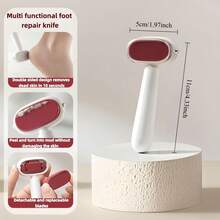 1pc Double-Sided Foot Care Tool, Replaceable Blade Dead Skin Remover, Portable Manual Foot Exfoliating Tool, Suitable For Thick Hard Cracked Skin, Foot Care Tool - Multiple Styles - View 2