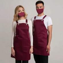 Cross-Back New Style Apron, Adult Korean Version, Unisex, For Kitchen, Restaurant, Coffee Shop, Hot Pot Shop, Cashier, Catering Work - Multicolor - View 11