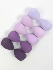 3/5/10/15/20/30/50pcs Random Color & Shape Makeup Sponges, Suitable For Liquid, Cream And Powder Foundation, Multi-Color Latex-Free Wet & Dry Use Makeup Eggs, Fit All Skin Types - Multicolor - View 3