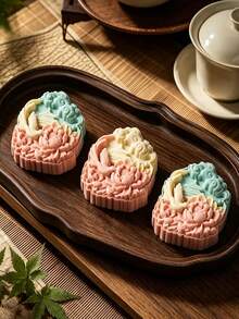 1 Set 3D Embossed Mooncake Mold, 75g - Includes 1 Flower Piece, ABS Non-Stick Pastry Press Mold, Fondant Cake Mold, Cookie Embossing Mold, Dessert Baking Mold, Home Kitchen Tool - View 9