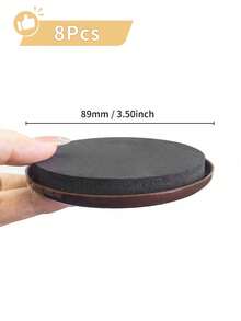 4pcs 3.5 Inch Square & Round Furniture Sliders, Large Furniture Moving Pads For Carpet, Reusable, Suitable For Hardwood Floors, Sofa Bed, Sofa, Chair, Refrigerator, Heavy Duty Easy Move - Multicolor - View 13