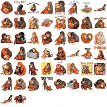 SCXXBSW 50pcs Cute Monkey Stickers, Aesthetic Cartoon Animal Vinyl Stickers With Funny Text, Waterproof, Suitable For Planner, Laptop, Water Bottle, Luggage, Scrapbook, Perfect For Animal Lovers - Multicolor - View 8