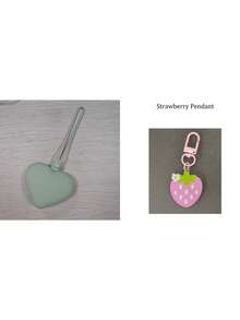 Heart-Shaped Portable Storage Bag, Suitable For Women And Travelers, Ideal For Storing Small Items, Comes With Pendant - Multicolor - View 11