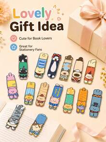 30pcs Cute Cartoon Animal Paper Bookmarks, Kawaii Cat & Dog Shaped Page Markers, Decorative Reading Bookmarks, Suitable For Students And Book Lovers (For Teens 14+) - Multiple Styles - View 2