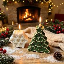 SILIKE LUFEI 3pcs Resin Silicone Mold Christmas Snowflake & Christmas Tree & Christmas Tree Tray Set Decor Mold, Suitable For Making Epoxy Resin, Plaster, Candle, Aromatherapy Products, Home Decor Display Silicone Mold - Silicone Mold - View 6