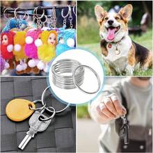 100pcs Split Ring Keychains, Bulk Split Ring Keychains For Keychains And Crafts, Make Home And Car Keychains, Lanyards, Tags And Other DIY Projects (25mm) - Keychain - View 3
