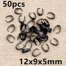 50pcs Small Pendant Clips Pinch Bail Clasps Buckle Charm Necklace Hook Connector For DIY Jewelry Making Cameo Tray - U Shape - View 15