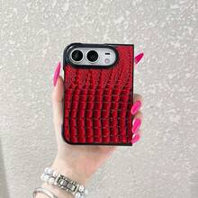 1pc Popular Fashion Crocodile Pattern Multi-Color Choice Foldable Phone Case Protective Shell Smart Phone Case Fashion Phone Cover ,Girlfriend,Valentine's Day Gift,Back To School Gift,Birthday Gift,Compatible With Apple 18fold,IPhoneDuo - Multicolor - View 15