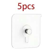 Picture Frame Wall Hooks, Transparent Reusable Adhesive Hooks, Waterproof And Oil-Resistant, Bathroom And Kitchen Wall Hooks - One Size - View 14