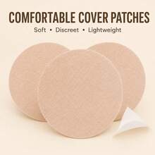 30pcs Disposable Invisible Nipple Covers, Standard Size 6cm, Seamless Flower Design Anti-Protrusion, Gentle Sweat-Absorbent, Suitable For Party Dresses, Unisex Sports Nipple Covers - Upgraded Thin Sticker - View 7