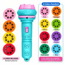 32 Patterns & 4 Cards Projection Flashlight - Imagination Inspiring, Suitable For 3-12 Years Old Children (Some Accessories Randomly Sent) - Multicolor - View 11