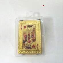 1pc Gold-Plated Waterproof Poker Card Model Palm-Sized Gold Poker - Multicolor - View 8