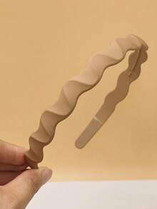 Solid Color Casual ABS Plastic (ABS Resin) Wavy Shape Headband Suitable For All Seasons - Multicolor - View 4