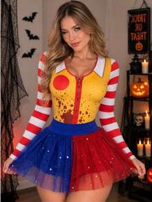 Cosplay Clothing - Red and Blue - View 4