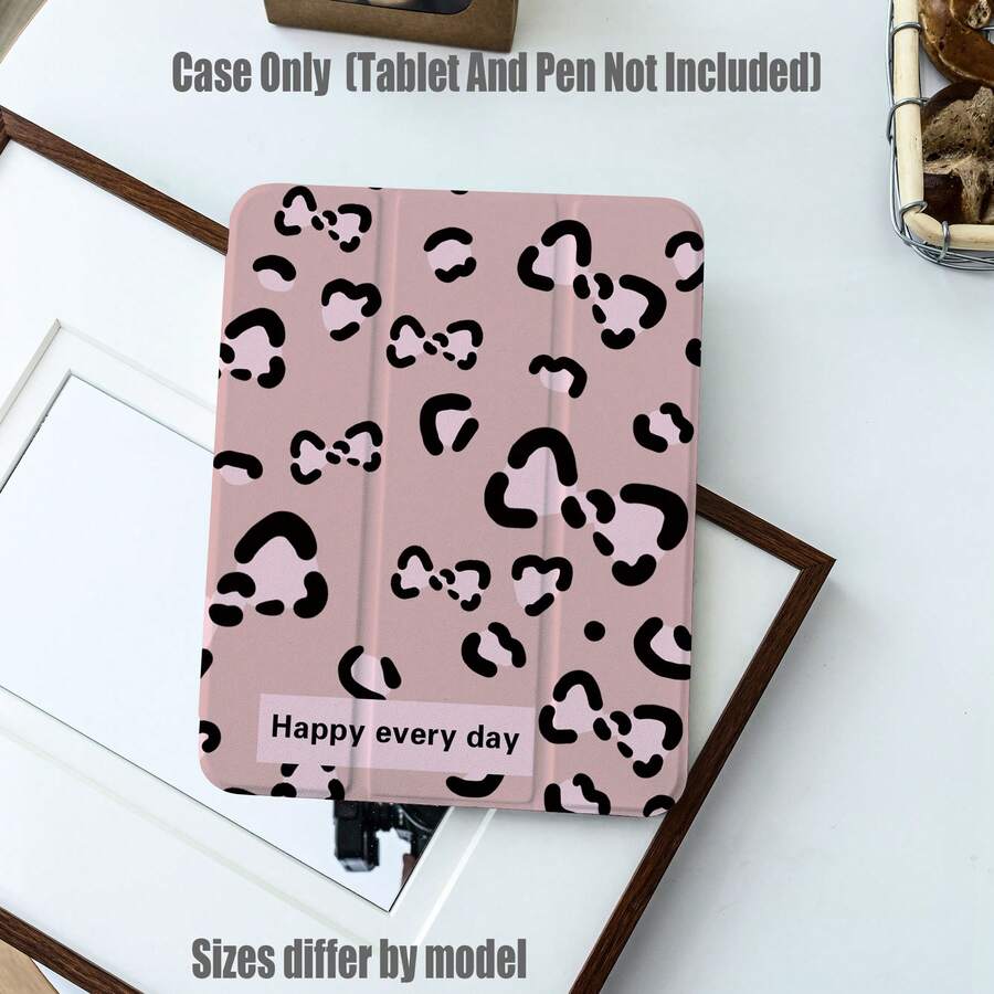 Bow Pattern Tablet Protective Case, Tri-Fold High-Transparency Acrylic ...