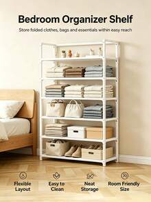 1 Pack Multi-Layer Sturdy Heavy-Duty Plastic Shoe Storage Shelf, Modern Neutral Color Vertical Freestanding Shoe Organizer Rack For Hallway Bedroom Closet Entryway, Christmas Thanksgiving Home Organization Gift - Multicolor - View 4