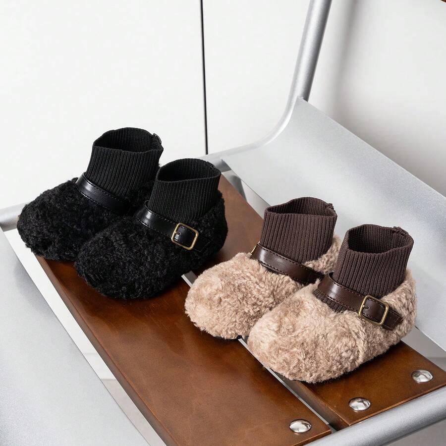 Winter Baby Toddler Warm Boots Comfortable Lightweight - Black - View 1