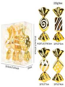 Christmas Colorful Candy Ornaments, 4pcs Set Of Faux Candy Decorations For Christmas Tree - Multicolor - View 8