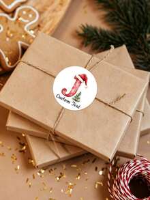 1/90/120/180/300pcs Customizable Pattern & Text Multi-Color Multi-Size Round Christmas Stickers, PVC Waterproof Oil-Proof, Suitable For Christmas Party Celebration, Christmas Gift Box Packaging, Potted Plant Decoration, Funny Item Classification, Personalized & Versatile, Perfect For Parents, Colleagues, Best Friends, Close Friends, Couples, Etc., Compatible With Christmas, Party, Birthday - Multicolor - View 4