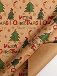 Christmas Gift Wrapping Paper, Christmas Tree Pattern Design, Suitable For Christmas Decoration, Christmas Party Gift Wrapping, Holiday Souvenirs, Birthday Party And Wedding Gift Wrapping. Perfect Christmas Gift Wrapping Paper - One Size Fits All - View 8