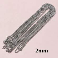 Rantai Kalung Gaya O Ring Warna Emas Baja Tahan Karat 2 Meter untuk Temuan Perhiasan DIY dan Bahan Pembuatan Buatan Tangan - Rantai Baja - View 6