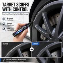 maxxauto Kit Cat Perbaikan Goresan Velg Mobil Universal untuk Hitam Mengkilap, Hitam Matte, Perak, Abu-abu Gunmetal, Penghilang Goresan, Poles dan Lainnya, Cocok untuk Kerusakan Goresan dan Lecet pada Velg Mobil - kapasitas - View 4