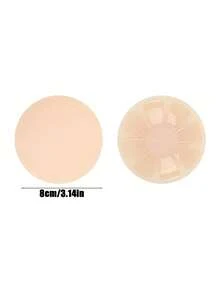 2/4pcs 8cm Petal Air Vent Nipple Covers With Storage Box, Smooth No Bra Pads For Backless Dresses And Party Wear - Multicolor - View 7