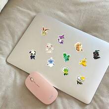 100pcs New Badge Doodle Stickers, Pet Monster Decoration Phone Case Luggage Waterproof Stickers, Cartoon Doodle Stickers, Luggage Pocket Monster Notebook - Multicolor - View 4
