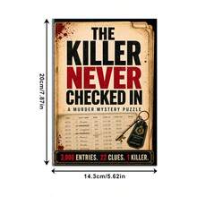 Detective Puzzle Game Notebook Series - "The Killer Who Never Checked In", Adult Simulation Detective Game Notebook, Interactive Puzzle-Solving Experience, Suitable For Party Games Or Solo Leisure Entertainment, Multiple Theme Styles Available - Rectangle - View 9