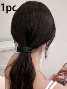 4 Pcs / 1 Pc Matte Small Ponytail Claw Clips, Non-Slip Half-Up & Updo Hair Clips, High Crown Hair Clips, Anti-Slip Fixing Hair Clips, Daily Commute Hair Accessories, Women's Styling Accessories, Suitable For Weddings, Parties, Work, School, Birthdays And Other Occasions - Multicolor - View 9