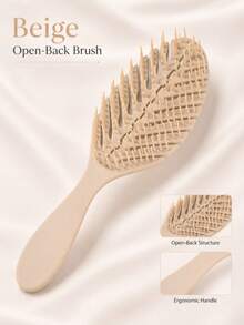 Set Sisir Rambut Fleksibel Berlubang Bentuk Daun untuk Mengurai dan Menata Rambut, dengan Pin Bulat & Sisir Gigi Lebar yang Serasi untuk Rambut Keriting Bergelombang Tebal, Penghalus Harian, Pembagi Rambut, Penataan Rambut Basah dan Kering, Penggunaan di Rumah dan Perjalanan, Pilihan Multiwarna - Mengatur - View 7